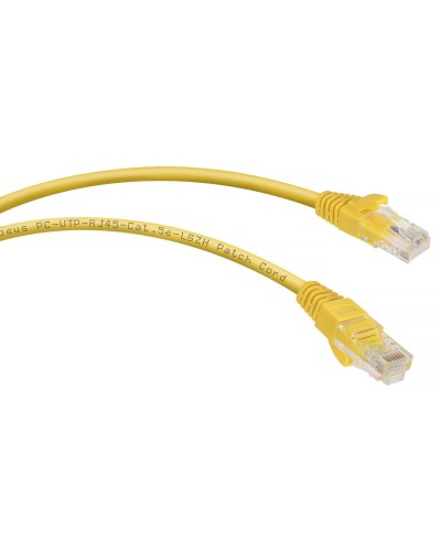 PC-UTP-RJ45-Cat.5e-0.15m-YL-LSZH (9494c), желтый. Патч-корд медный. CABEUS в Кызыле