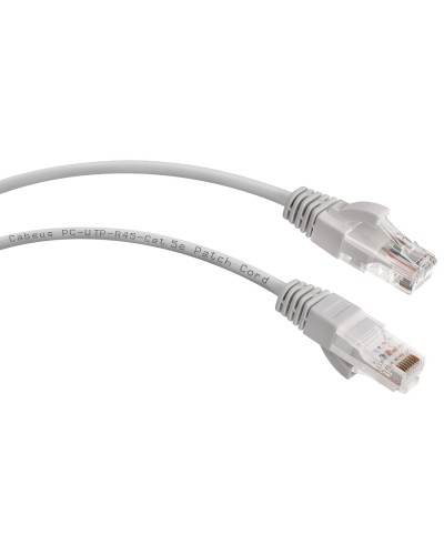 PC-UTP-RJ45-Cat.5e-20m-LSZH (9593c), серый. Патч-корд медный. CABEUS в Кызыле