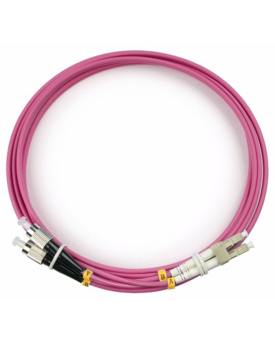 FOP-50-OM4-LC-FC-1,5m (9151c). Патч-корд оптический. CABEUS в Кызыле