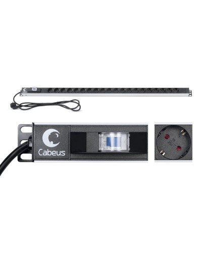 PDU-16-20S-B (9551c). Блок розеток. CABEUS в Кызыле