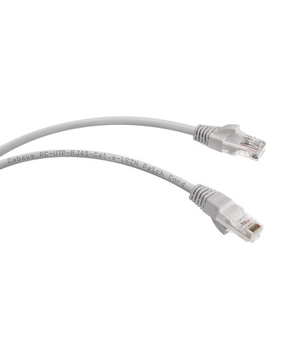 PC-UTP-RJ45-Cat.6-1m-LSZH (8877c), серый. Патч-корд медный. CABEUS в Кызыле