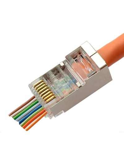 8P8C-SH-C6-FC (100 шт) (10797c). Разъем RJ-45. CABEUS в Кызыле