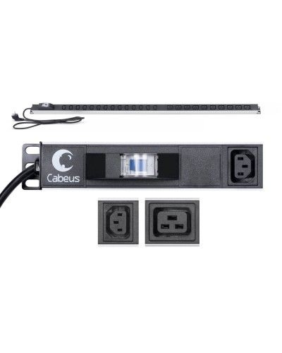 PDU-16-14C13-10C19-B-C14 (9553c). Блок розеток. CABEUS в Кызыле