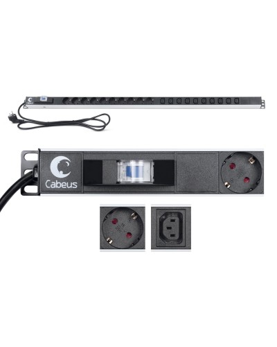 PDU-16-10S-10C13-B (9552c). Блок розеток. CABEUS в Кызыле