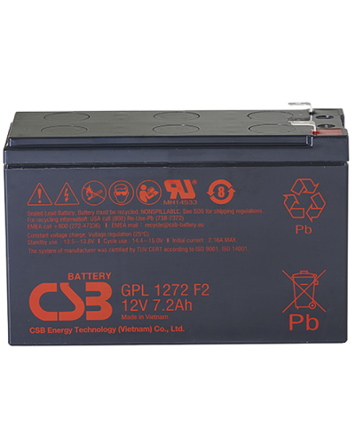 CSB GPL 1272 F2 FR. Аккумулятор герметичный свинцово-кислотный. CSB в Кызыле