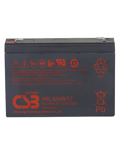CSB HRL 634W FR. Аккумулятор герметичный свинцово-кислотный. CSB в Кызыле
