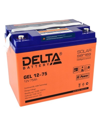 Delta GEL 12-75. Аккумулятор герметичный свинцово-кислотный. Delta в Кызыле