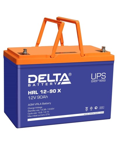 Delta HRL 12-90 X. Аккумулятор герметичный свинцово-кислотный. Delta в Кызыле