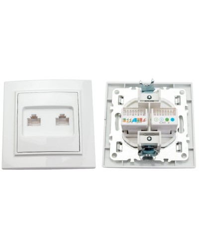 Минск Розетка RJ-45+Phone СП (ERK00-135-10). Розетка RJ-45+Phone СП. EKF в Кызыле