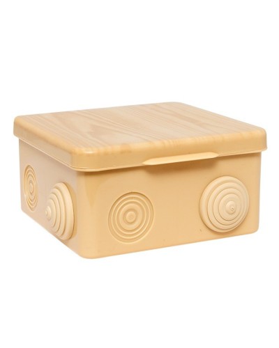 КМР-030-014 с крышкой (100х100х55) светлое дерево IP54 (plc-kmr-030-014-s). Коробка распределительная. EKF в Кызыле