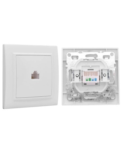 Минск Розетка RJ-45 1-местная СП (ERK01-035-10). Розетка RJ-45 1-местная СП. EKF в Кызыле