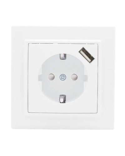 Минск Розетка 1-местная СП с/з 16А (ERR16-028-100-USB). Розетка 1-местная СП с/з 16А. EKF в Кызыле