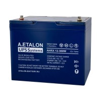A.ETALON AHRX 12-360W (75). Аккумулятор герметичный свинцово-кислотный. ETALON