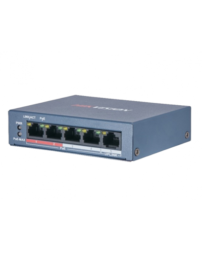 DS-3E0105P-E/M(B). Коммутатор с питанием POE. Hikvision в Кызыле