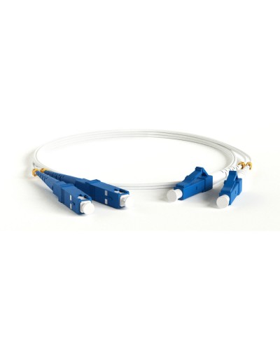 FC-D2-9A1-LC/UR-SC/UR-H-3M-LSZH-WH. Патч-корд волоконно-оптический LC-SC. Hyperline в Кызыле