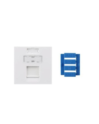 SIP3-1K-M45-45. Вставка 45x45 для 1 модуля Keystone Jack, со шторкой. Hyperline в Кызыле