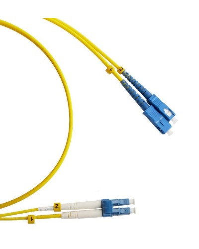 FC-D2-9-LC/UR-SC/UR-H-2M-LSZH-YL. Патч-корд волоконно-оптический LC/UPC-SC/UPC. Hyperline в Кызыле