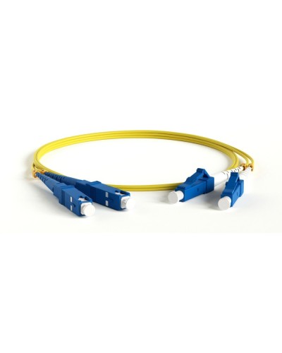 FC-D2-9-LC/UR-SC/UR-H-1.5M-LSZH-YL. Патч-корд волоконно-оптический одномодовый. Hyperline в Кызыле