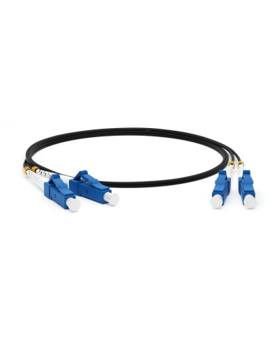 FC-D2-9-LC/UR-LC/UR-H-3M-LSZH-BK. Патч-корд волоконно-оптический одномодовый. Hyperline в Кызыле