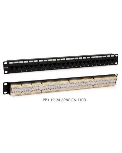 PP3-19-24-8P8C-C5E-110D. Патч-панель 19. Hyperline в Кызыле