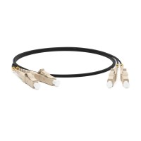 FC-D2-50-LC/PR-LC/PR-H-1M-LSZH-BK. Патч-корд волоконно-оптический многомодовый. Hyperline
