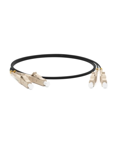 FC-D2-50-LC/PR-LC/PR-H-1M-LSZH-BK. Патч-корд волоконно-оптический многомодовый. Hyperline в Кызыле