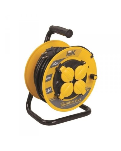 УК50 4 места, 50м (WKP15-16-04-50-44). Удлинитель на катушке Industrial plus. IEK в Кызыле