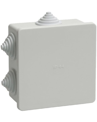 Коробка распаячная КМ41235 85х85х40 открытой проводки IP44 6 гермовводов серая (UKO11-085-085-040-K41-44). Коробка распаячная безгалогенная (HF). IEK в Кызыле