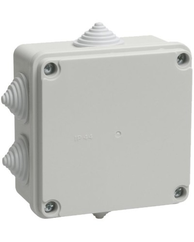 Коробка распаячная КМ41233 100х100х50 открытой проводки IP44 6 гермовводов серая (UKO11-100-100-050-K41-44). Коробка распаячная безгалогенная (HF). IEK в Кызыле