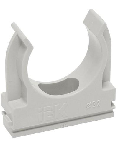 Держатель с защёлкой D32 серый ELASTA (50 шт) (CTA10D-CF32-K41-050). Держатель с защёлкой. IEK в Кызыле