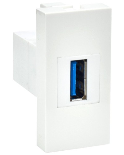 Розетка USB A 3.0 PRIMER РКЮ-10-00-П белый IEK (PR-KK40D-RU-0-1-A3-K01). Розетка USB. IEK в Кызыле
