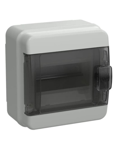 Корпус пластиковый КМПн-6 IP65 TEKFOR (TF5-KP72-N-06-65-K03-K02). Корпус модульный пластиковый черная прозрачная дверь. IEK в Кызыле