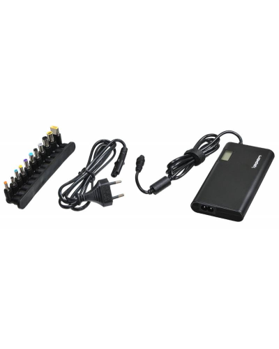 Блок питания Ippon SD90U автоматический 90W 15V-19.5V 11-connectors 4.5A 1xUSB 2.1A, LCD индикатор (705053). Блок питания. Ippon в Кызыле
