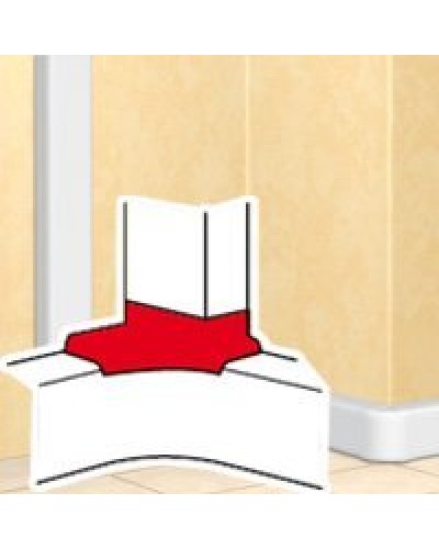 Отвод угловой для короба DLP 35х80/105, 50х80/150 (010763): Отвод угловой в Кызыле