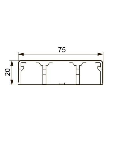 Короб DLPlus 75х20 (030033): Кабель-канал в Кызыле