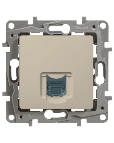 Розетка 5e, UTP, 1хRJ45, ETIKA, слоновая кость (672341). Розетка. LegranD в Кызыле