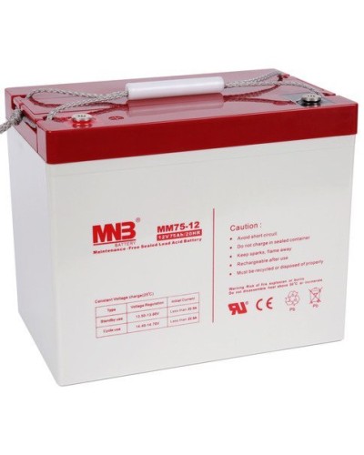 MNB MM 75-12. Аккумулятор герметичный свинцово-кислотный. MNB в Кызыле