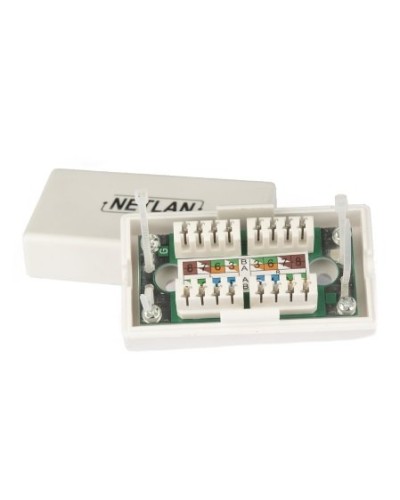 EC-UCB-IDC-UD2-WT-10 (10 шт). Проходной соединитель. NETLAN в Кызыле