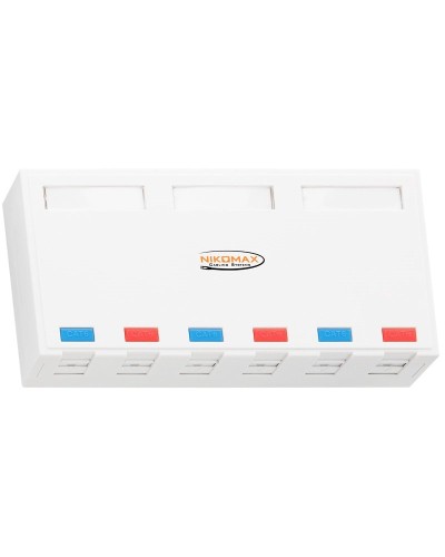 NMC-MB6P-ST-WT. Корпус настенной розетки. NIKOMAX в Кызыле