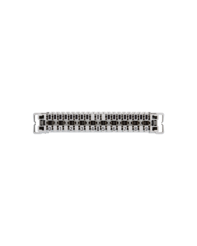 NMC-PL10-CU-10 (10 шт). Плинт неразмыкаемый, (0...9), крепление под кронштейн и круглые направляющие. NIKOMAX в Кызыле