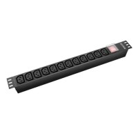 NTSS-PDU-DA2040 гор.размещ. 12xC13 базовые 16A клеммная колодка. Блок розеток 19. NTSS