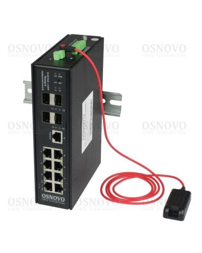 SW-80804/ILS(port 90W,300W). Коммутатор с PoE. OSNOVO в Кызыле