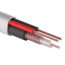 КВК-В-2+2x0,50 мм² (Cu/Cu) белый PROconnect (01-4213). Кабель комбинированный для систем видеонаблюдения. PROCONNECT