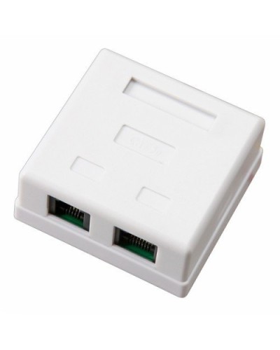 Розетка компьютерная внешняя, 2-порта RJ-45 (8P8C), UTP CAT 6 REXANT (03-0136): Розетка RJ-45 в Кызыле
