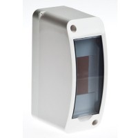 КМПн-2 TYCO на 2 модуля (68302). Щиток модульный с вертикальной дверцей. RuVinil