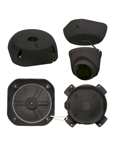 МК-4 PRO (цвет черный). Монтажная коробка для крепления уличных видеокамер. SLT в Кызыле