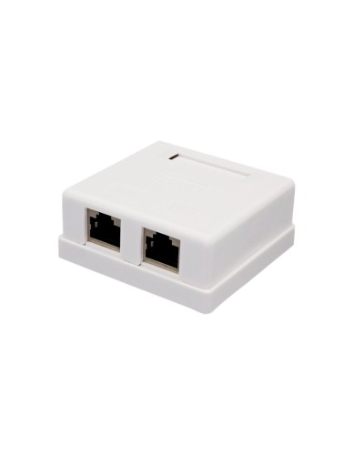 Розетка настенная RJ-45, 8P8C, Cat.6, 2 порта FTP (10-0353): Компьютерная розетка в Кызыле