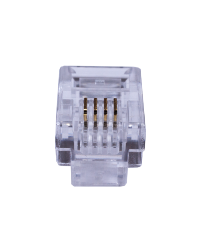 Коннекторы 4P4C (RJ-11) (100шт) (10-0229). Телефонный разъем 4P4C (RJ-11). SUPRLAN в Кызыле