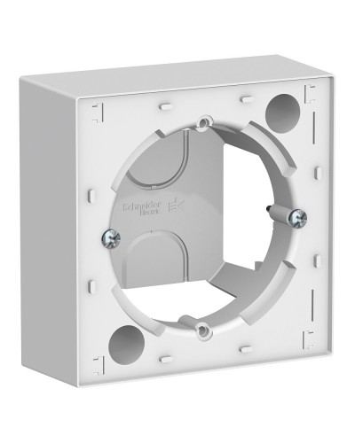 AtlasDesign коробка для наружного монтажа, белая (ATN000100). Коробка для наружного монтажа. Systeme Electric в Кызыле