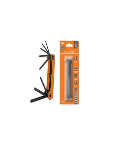Набор ключей TORX раскладной 8шт.: T9-T40, углеродистая сталь Гранит TDM (SQ1020-0211). Набор ключей. TDM ЕLECTRIC в Кызыле